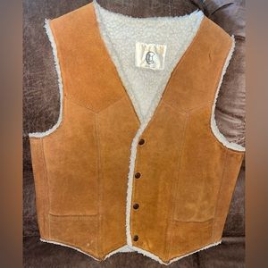 Carroll Split Cowhide Vest.